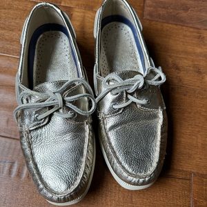 Sperry Top Sider women’s shoes - gold leather - size 6.5